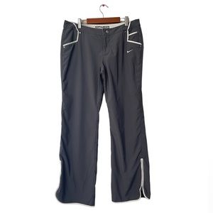 Nike Women’s Pants Straight Leg Ankle Zipper Color Gray Size M